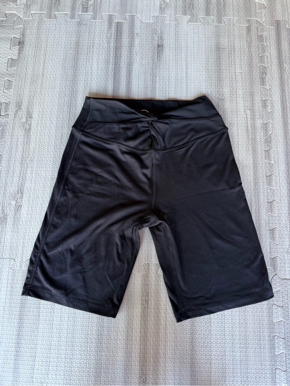 Sage Collective Black Women's High-Rise Bike Shorts